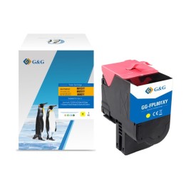 G&G KOMPATYBILNY TONER Z LEXMARK 80C2SY0, NT-FPL801XY-A, YELLOW, 2000S