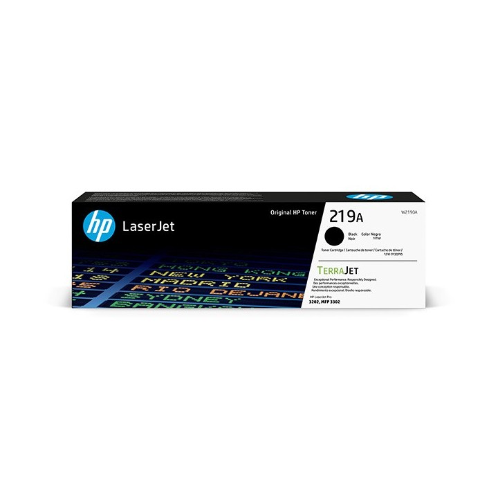 HP TERRAJET ORYGINALNY TONER W2190A, HP 219A, BLACK, 1300S