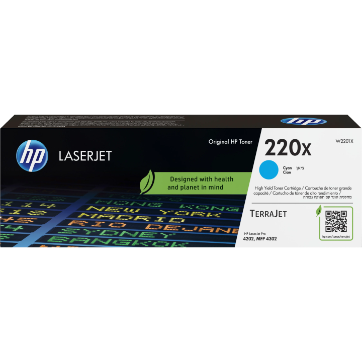 HP ORYGINALNY TONER W2201X, HP 220X, CYAN, 5500S, HIGH CAPACITY