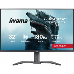 IIYAMA MONITOR 31.5 CALA GB3272QSU-B1 QHD,IPS,180HZ,2XHDMI,DP,400CD, 2XUSB 3.2 , 2XUSB-C,G-SYNC COMPATIBLE, 2X5W, , HAS 150