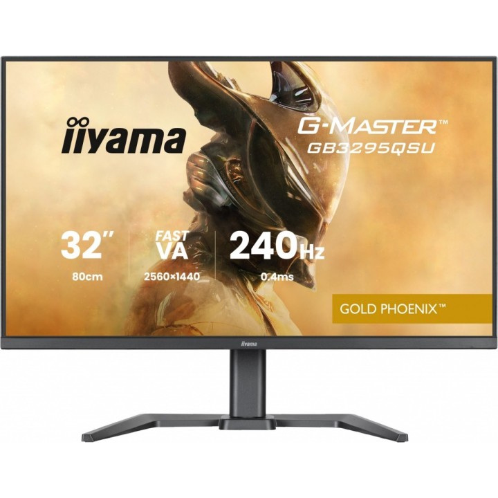 IIYAMA MONITOR G-MASTER 31.5 CALA GB3295QSU-B1 QHD,FASTVA,240HZ,2XHDMI,DP,400CD,0,4MS, 2XUSB 3.2 , 2XUSB-C, HAS 150, FREESYNC PR