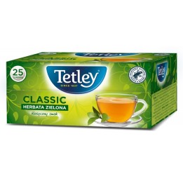 HERBATA ZIELONA TETLEY CLASSIC 25 TOREBEK