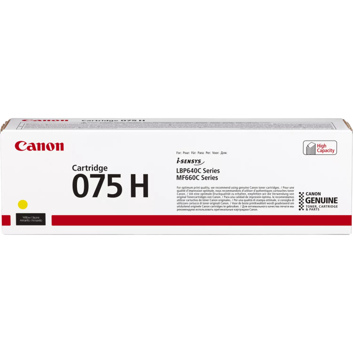 CANON ORYGINALNY TONER 075 H Y, 6366C002, YELLOW, 2500S, HIGH CAPACITY