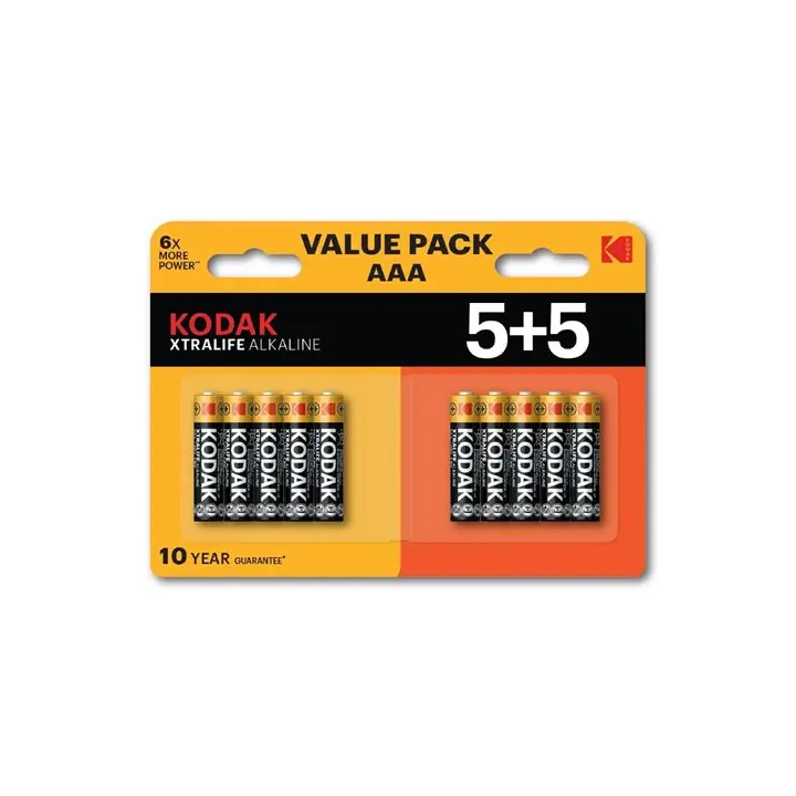BATERIA ALKALICZNA AAA KODAK XTRALIFE ALKALINE 5+5SZT