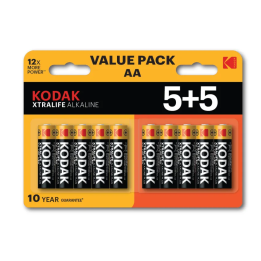 BATERIA ALKALICZNA AA KODAK XTRALIFE ALKALINE 5+5SZT