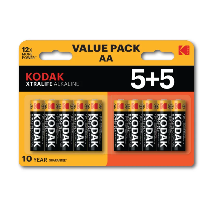BATERIA ALKALICZNA AA KODAK XTRALIFE ALKALINE 5+5SZT