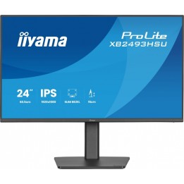 IIYAMA Monitor 23.8 cala XB2493HSU-B1 IPS.HDMI.DP.2x2W.USBx2, 350cd,1500:1, HAS 150/PIVOT