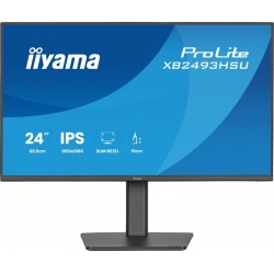 IIYAMA Monitor 23.8 cala XB2493HSU-B1 IPS.HDMI.DP.2x2W.USBx2, 350cd,1500:1, HAS 150/PIVOT