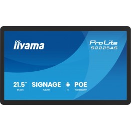 IIYAMA Monitor 21.5 cala ProLite S2225AS-B1 IPS,FHD,A14,24/7,RJ45,500cd2, USB-C,2x5W,iiSignage, WI-FI
