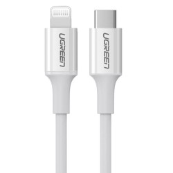 Kabel Lightning do USB-C UGREEN 3A US171, 2m (biały)