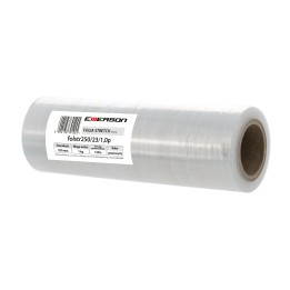 FOLIA STRETCH 25CM 1KG NETTO EMERSON PRZEZROCZYSTA 23 MIKRONY