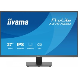 IIYAMA Monitor 27 cali X2797QSU-B1 IPS,QHD,HDMI,DP,350cd, 75Hz, 4x USB, bezramkowy