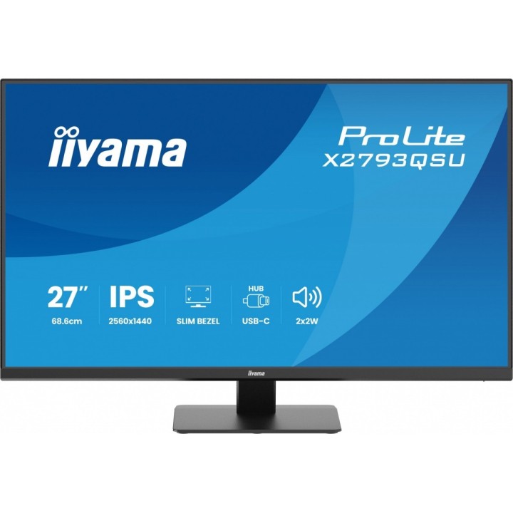 IIYAMA Monitor 27 cali X2793QSU-B1 IPS, QHD, HDMI, DP, 2xUSB