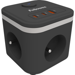 PRZEDŁUŻACZ FELLOWES FELLOWES KOSTKA POWER CUBE CZARNY 100137169