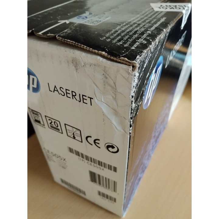 TONER ORYGINALNY HP05X CE505X CZARNY 6500 STRON USZKODZONE OPAKOWANIE