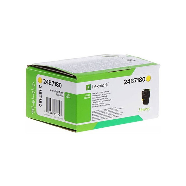 Lexmark oryginalny toner 24B7180, yellow, 6000s
