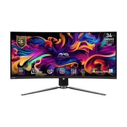 MSI Monitor MAG 341CQP QD-OLED 34 cale/QD-LED/UWQHD/Zakrzywiony/175Hz/Czarny