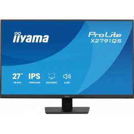 IIYAMA Monitor 27 cali X2791QS-B1 IPS, QHD, 120Hz, HDMI, DP, 2xUSB, 1500:1, 350cd, 2x2W, cienka ramka z 4 stron