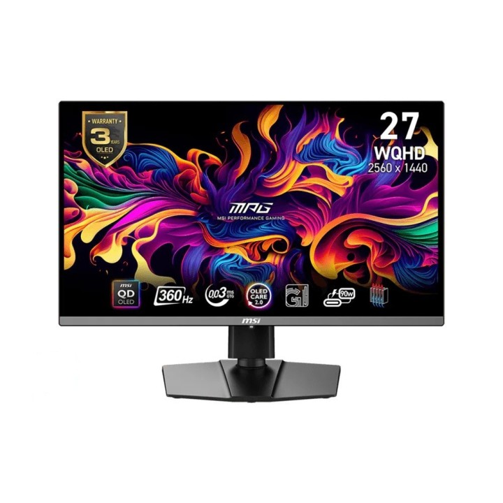 MSI Monitor MPG 271QRX QD-OLED 26.5 cala/LED/WQHD/FLAT/360Hz/Czarny