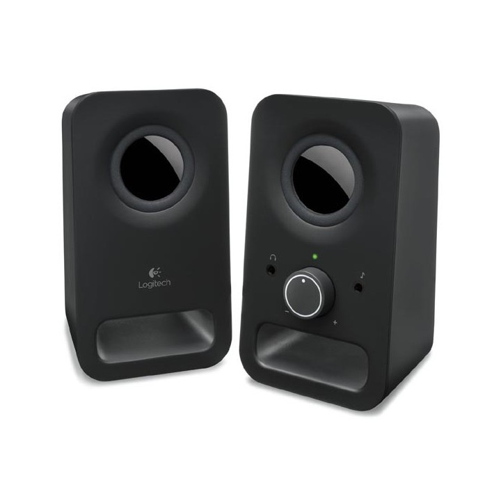 Logitech głośniki Z150, 2.0, 3W, czarne, regulacja głośności, przenośne, 150Hz-20kHz