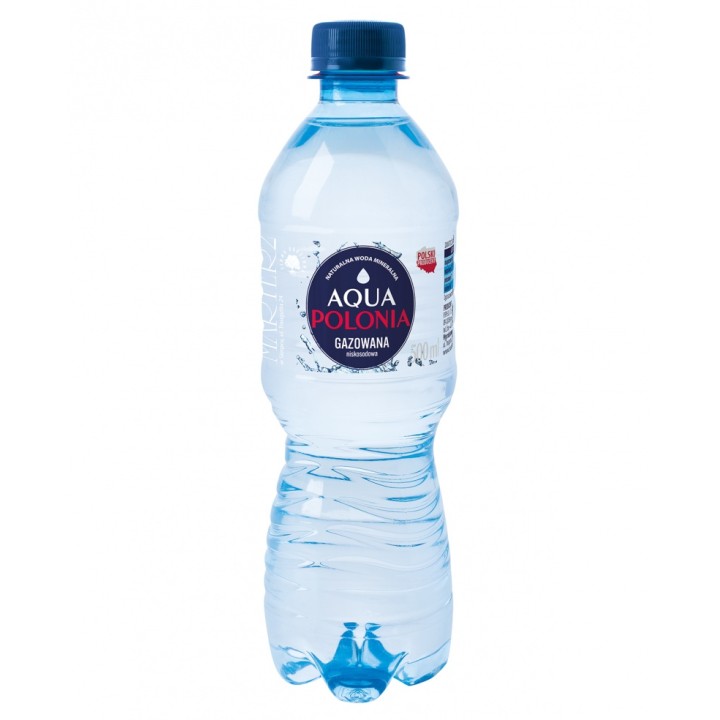 WODA MINERALNA GAZOWANA AQUA POLONIA 0,5L bez kaucji