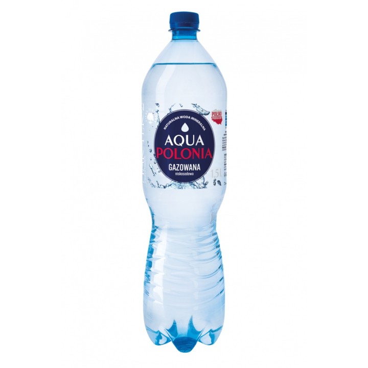 WODA MINERALNA GAZOWANA AQUA POLONIA 1,5L bez kaucji