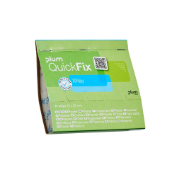 PLASTRY WYKRYWALNE PLUM QUICKFIX XRAY NIEBIESKIE 25X72MM 45 SZT