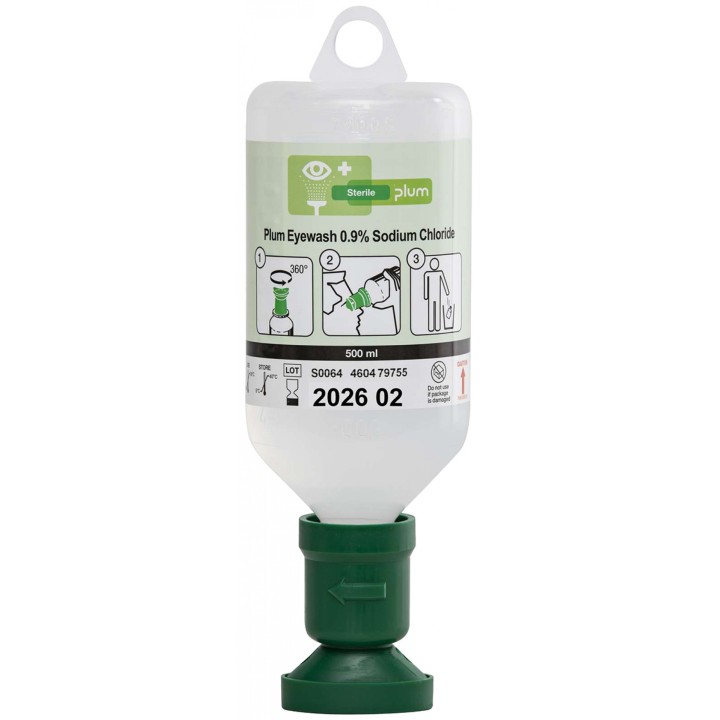 PŁYN DO OCZU Z NAKŁADKĄ NA OKO PLUM EYEWASH 500ML