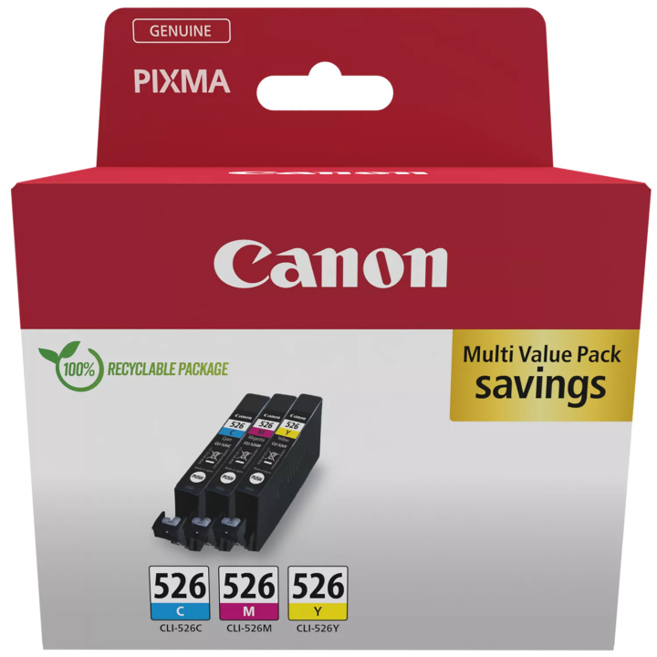 Canon oryginalny ink / tusz CLI-526 CMY, 4541B018, CMY, multipack