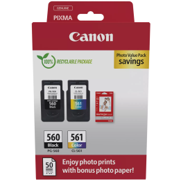 Canon oryginalny ink / tusz PG-560/CL-561/GP-501, 3713C008, black/color, Multi-pack -