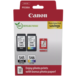 Canon oryginalny ink / tusz PG-545/CL-546, 8287B008, black/color, 2x180s, 1x8, 1x9ml, 2-pack -
