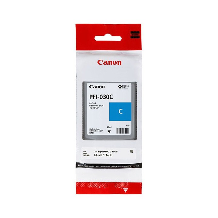 Canon oryginalny ink / tusz PFI-030 C, 3490C001, cyan, 55ml