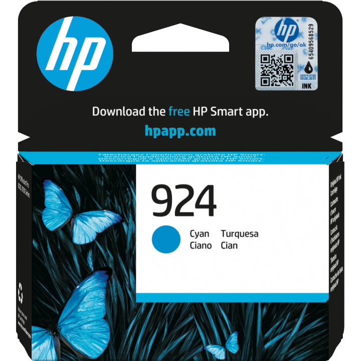 HP oryginalny ink / tusz 4K0U3NECE1, HP 924, cyan, 400s