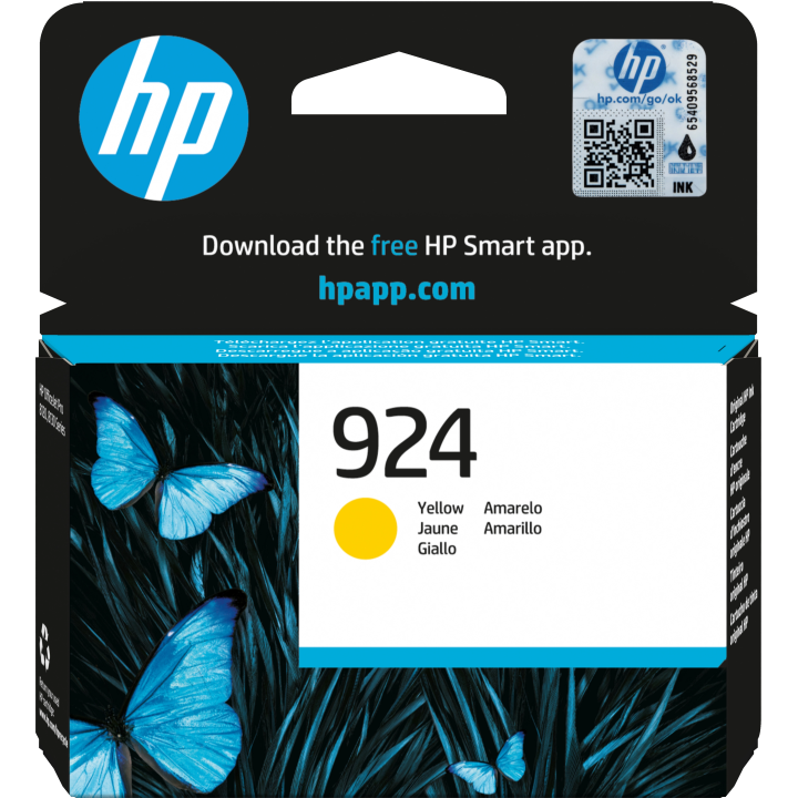 HP oryginalny ink / tusz 4K0U5NECE1, HP 924, yellow, 400s