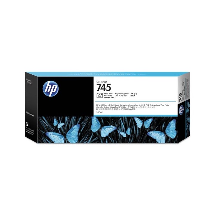 HP oryginalny ink / tusz F9K04A, HP 745, photo black, 300ml
