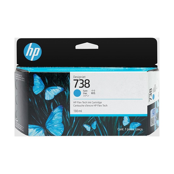 HP oryginalny ink / tusz 498N5A, HP 738, cyan, 130ml