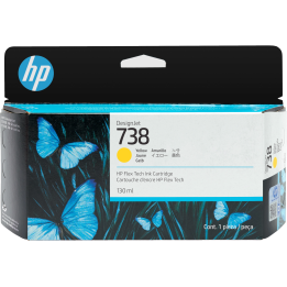 HP oryginalny ink / tusz 498N7A, HP 738, żółta, 130ml