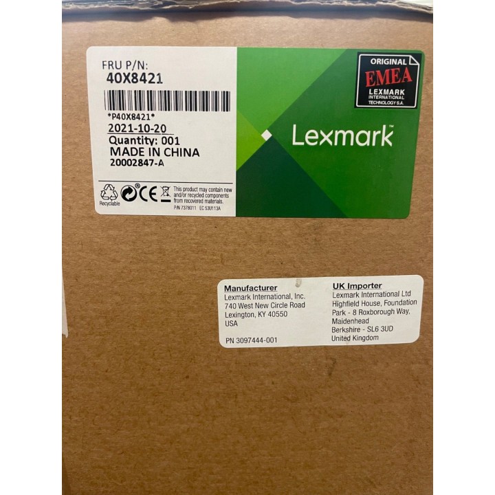 Lexmark oryginalny maintenance kit 40X8421, 40X8426, 200000s, Lexmark MS811, zestaw konserwacyjny