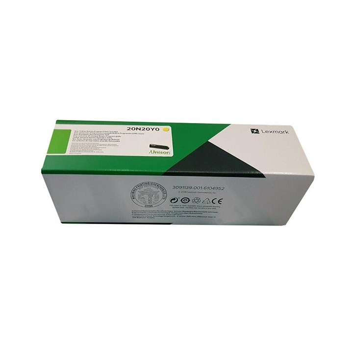 Lexmark oryginalny toner 20N20Y0, yellow, 1500s, return