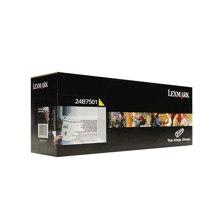 Lexmark oryginalny toner 24B7501, yellow, 6000s