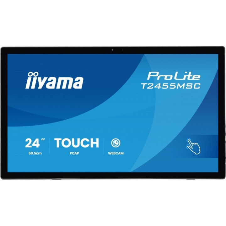 IIYAMA Monitor 24 cale T2455MSC-B2 POJ.10PKT.IPS,HDMI,DP,USB3.0,CAM,MIC, FHD 120Hz