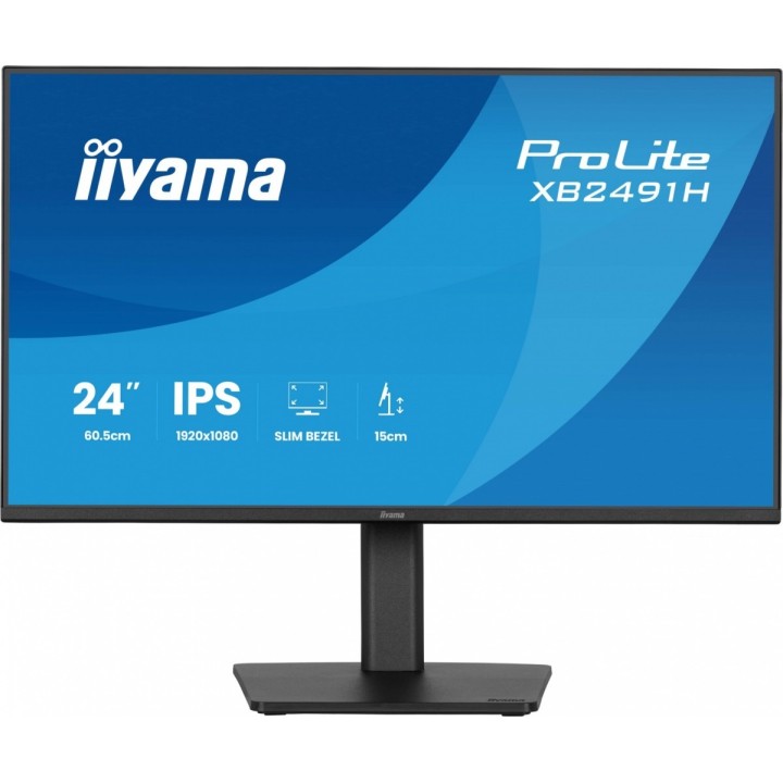 IIYAMA Monitor 24 cale XB2491H-B1 IPS, HDMI, DP, 1ms, 350cd, 1500:1, 120Hz, HAS150 (PIVOT)