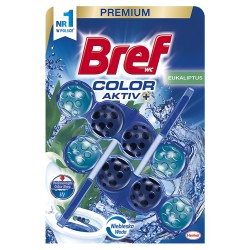 ZAWIESZKA WC KULKI BARWIĄCE BREF COLOR AKTIV EUKALIPTUS 50GX2