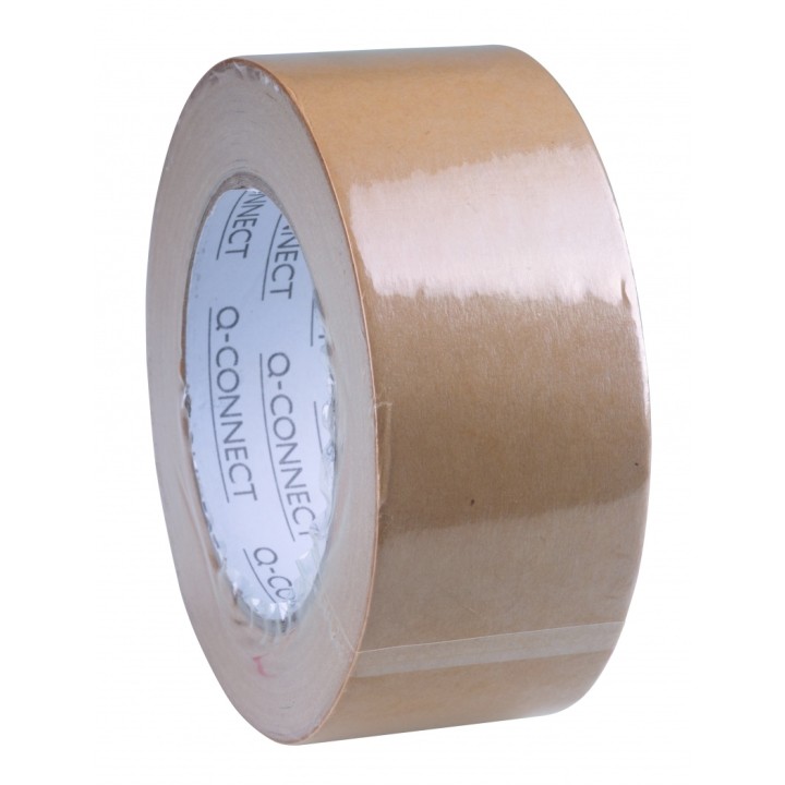 TAŚMA PAKOWA PAPIEROWA 50MMX50M Q-CONNECT KRAFT BRĄZOWA
