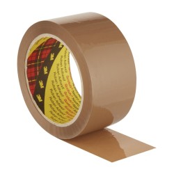 TAŚMA PAKOWA AKRYLOWA 48MMX66M 3M SCOTCH® CICHOODWIJALNA 309 BRĄZOWA 50MIC