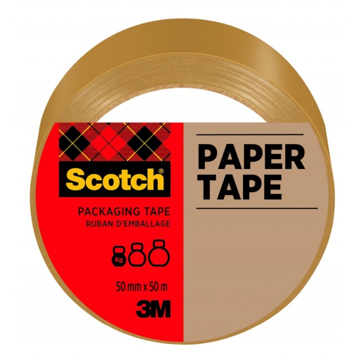TAŚMA PAKOWA PAPIEROWA 50MMX50M 3M SCOTCH® MAILING BRĄZOWA