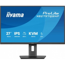 IIYAMA Monitor 27 cali XB2797QSNP-B1 IPS,QHD,USB-c Dock 96W,HDMI, 350cd,1ms, DP, DisplayPort x1 (Daisy Chain MST max. 2560 x1440