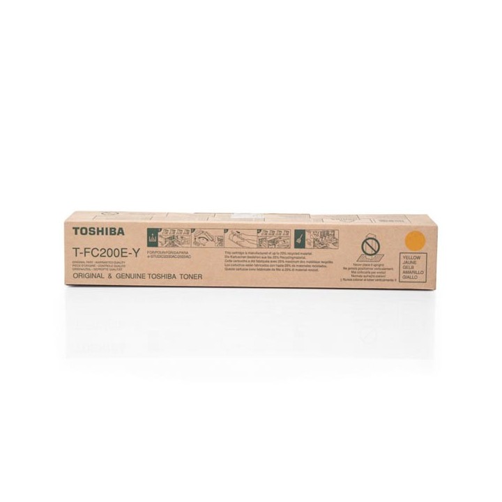 Toshiba oryginalny toner T-FC200EY 6AJ00000131, yellow, 33600s