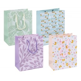 TOREBKA NA PREZENTY 18X23X10CM DONAU HOME MIX WZORÓW LAMINOWANA