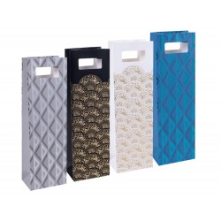 TOREBKA NA ALKOHOL 12X41,5X8CM DONAU HOME MIX WZORÓW LAMINOWANA